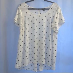 Torrid White Blouse, size 1X